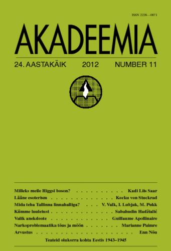 AKADEEMIA nr. 11 - 2012