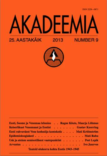 AKADEEMIA nr. 9 - 2013