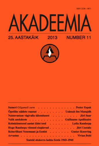 AKADEEMIA nr. 11 - 2013