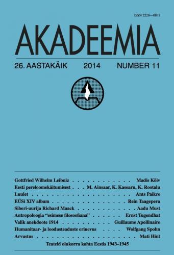 AKADEEMIA nr. 11 - 2014