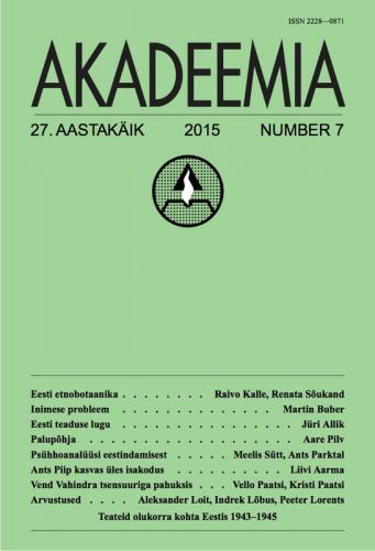 AKADEEMIA nr. 7 - 2015