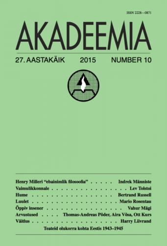 AKADEEMIA nr. 10 - 2015