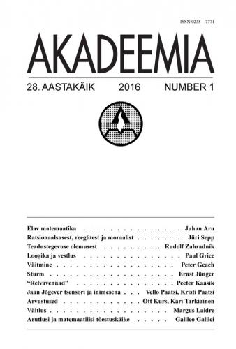AKADEEMIA nr. 1 - 2016