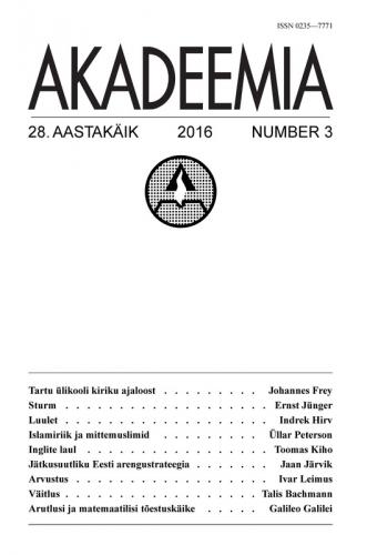 AKADEEMIA nr. 3 - 2016