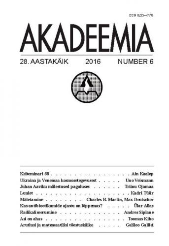 AKADEEMIA nr. 6 - 2016