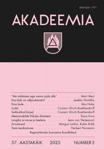 AKADEEMIA nr. 05 - 2025