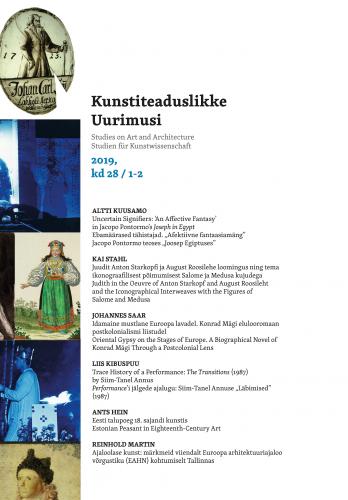 Kunstiteaduslikke uurimusi 2019, vol 28/1-2