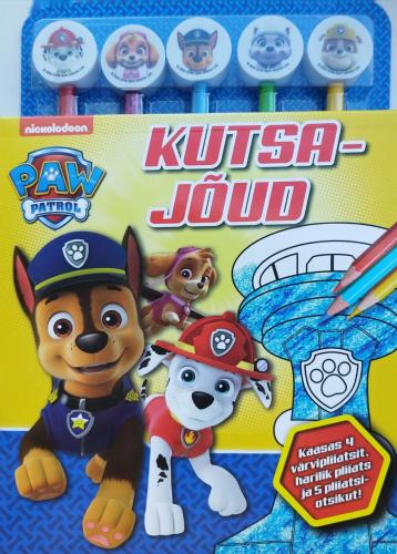 Paw Patrol pliiatsitega raamat