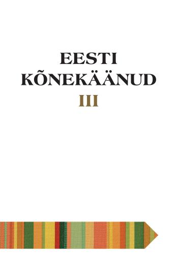 Eesti kõnekäänud III: Indeks