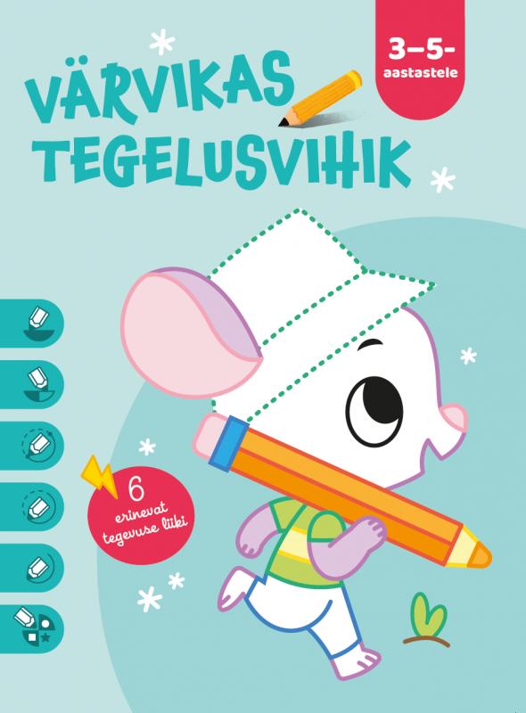 Värvikas tegelusvihik (hiir)
