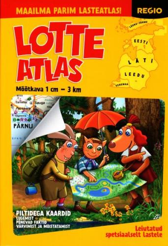 Lotte atlasEesti, Läti, Leedu, Lõuna-Soome, Peterburi, Kaliningrad 1:300 000