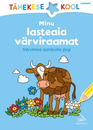 Minu lasteaia värviraamat: värvimine sümbolite järgi
