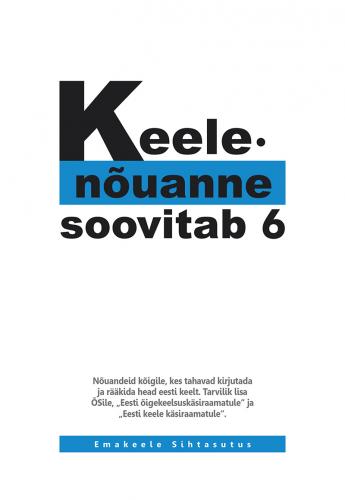 Keelenõuanne soovitab 6