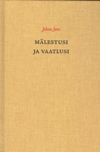 Mälestusi ja vaatlusi