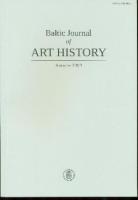 Baltic Journal of Art History Autumn 2009