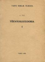 T?µen?¤osusteooria I. Loengukonspekt
