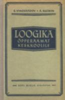 Loogika. ?•pperaamat keskkoolile