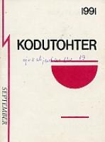 Kodutohter. September 1991