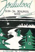 ''Jõululood siin- ja sealpool sood'' lühiülevaade. Kursusetöö eesti kirjandusest