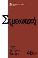 Sign Systems Studies 46.1