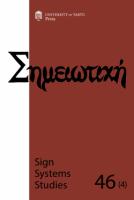 Sign Systems Studies 46.4