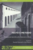 Testo e metodo: prospettive teoriche sulla letteratura italiana