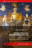 Avalik poliitika I. Avaliku poliitika kujundamise protsess