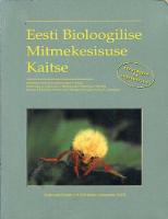 Eesti bioloogilise mitmekesisuse kaitse strateegia ja tegevuskava