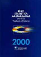 Eesti statistika aastaraamat 2000. Statistical Yearbook of Estonia 2000