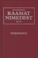 Raamat nimedest. Nimeseadus