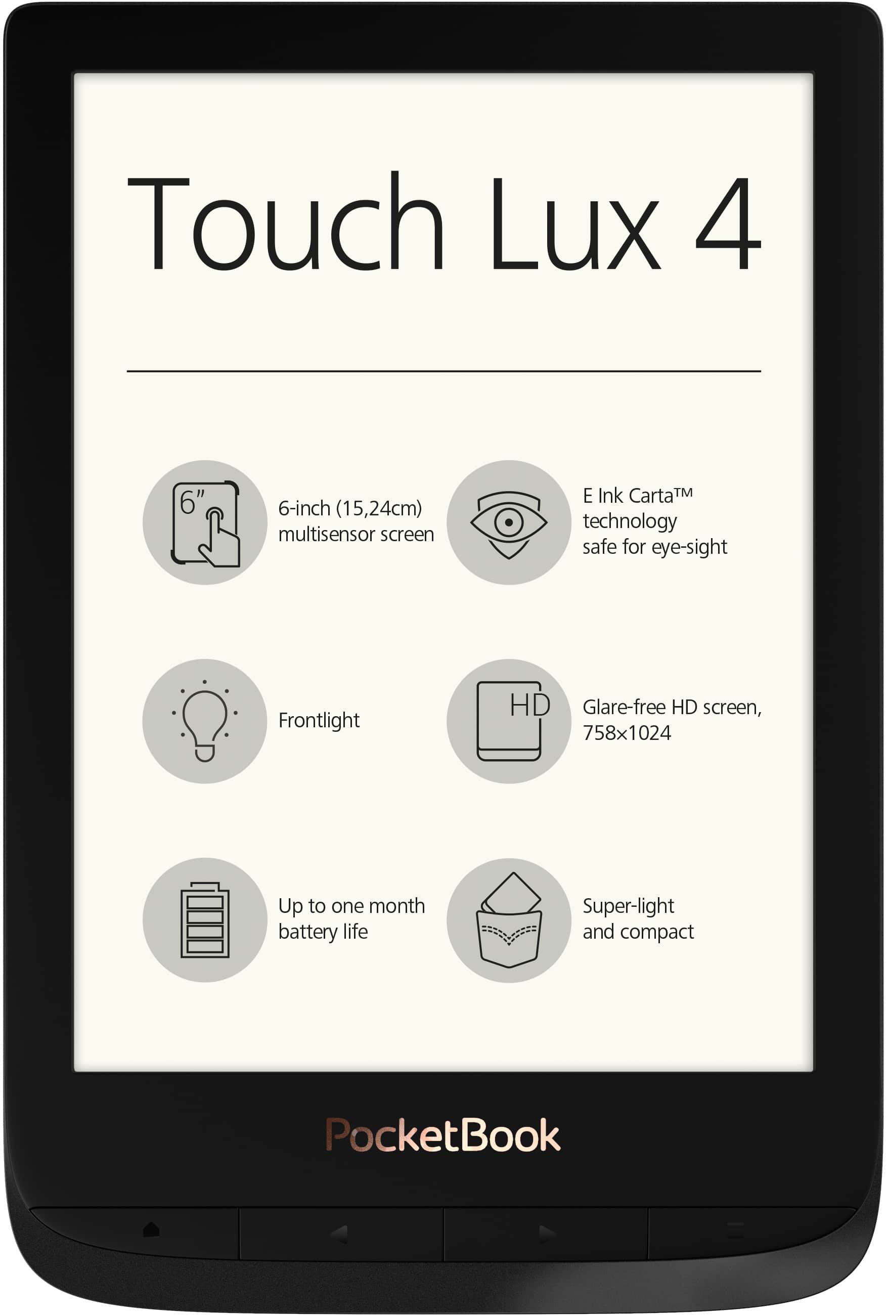 PocketBook Touch Lux 4 Obsidian Black