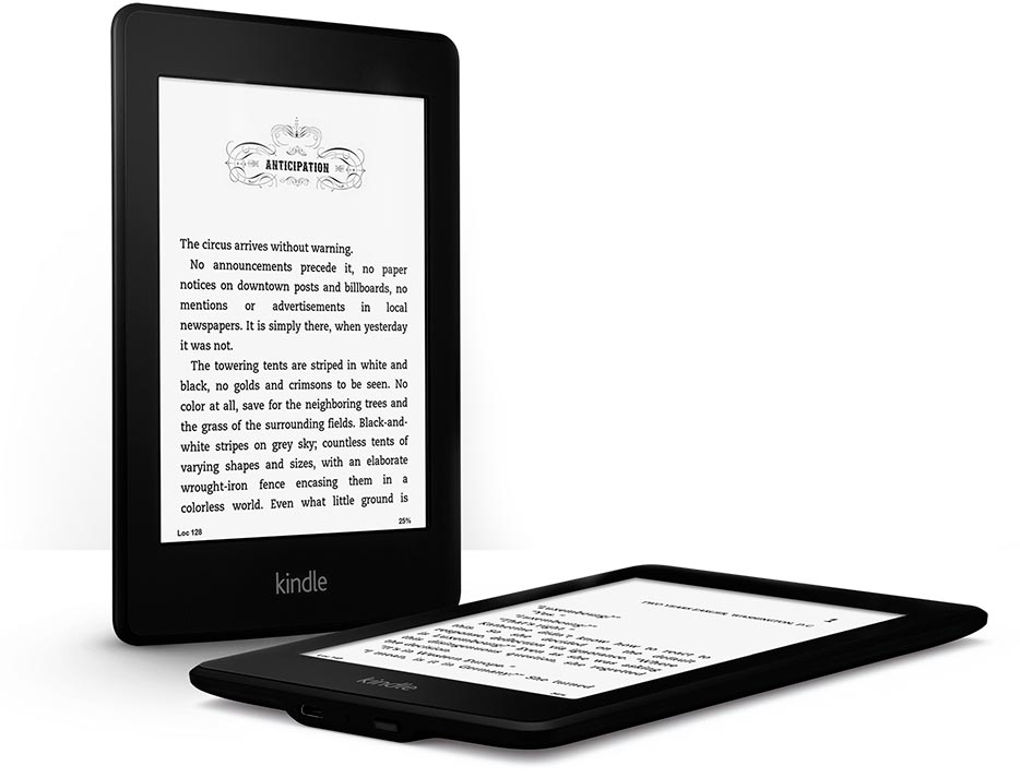 New Amazon Kindle Paperwhite latest version - Wi-Fi and Built-in Light with sponsored screensavers