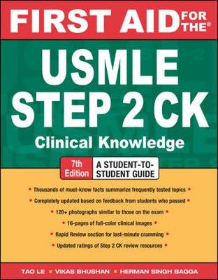 First Aid for the USMLE Step 2 CK, Seventh Edition 7th edition