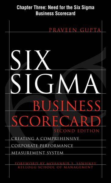 Six Sigma Business Scorecard, Chapter 3 - Need for the Six Sigma Business Scorecard