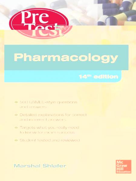 Pharmacology PreTest Self-Assessment and Review 14/E