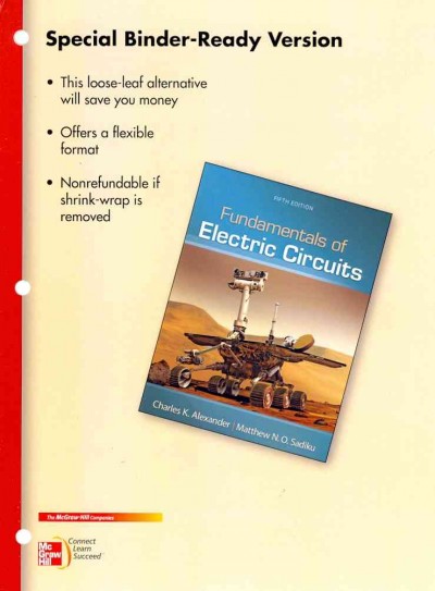 Loose Leaf Fundamentals of Electric Circuits 5th ed.