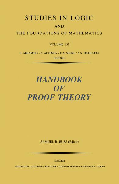 Handbook of Proof Theory