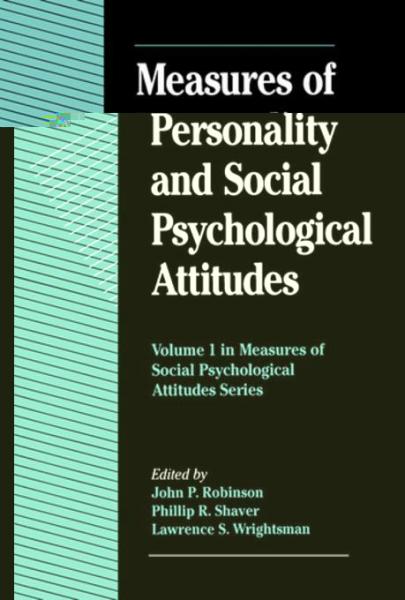 Measures of Personality and Social Psychological Attitudes