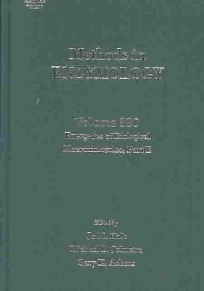 Energetics of Biological Macromolecules, Part E, Volume 380