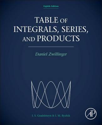 Table of Integrals, Series, and Products 8th edition