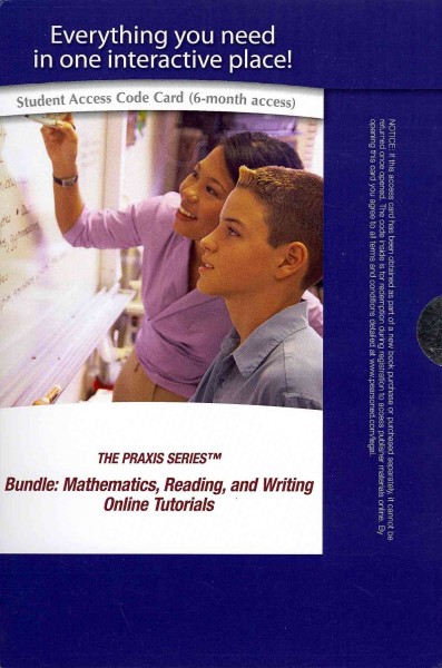 PPST Bundle: Mathematics, Reading, and Writing Online Tutorials -- Access Card