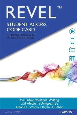 Revel Access Code for Public Relations Writing and Media Techniques 8th edition