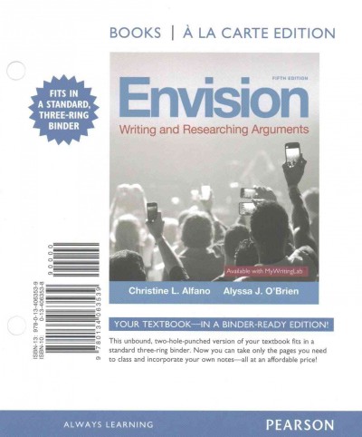 Envision: Writing and Researching Arguments, Books a la Carte Edition 5th ed.