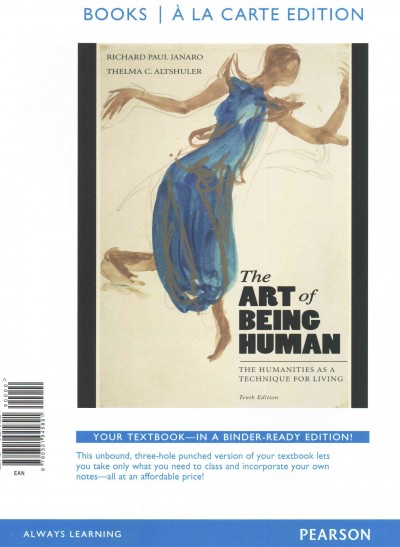 Art of Being Human, Books a la Carte Edition Plus New Myartslab for Art  History -- Access Card Package 10th ed.