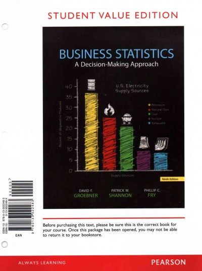 Business Statistics, Student Value Edition and Phstat 9th ed.