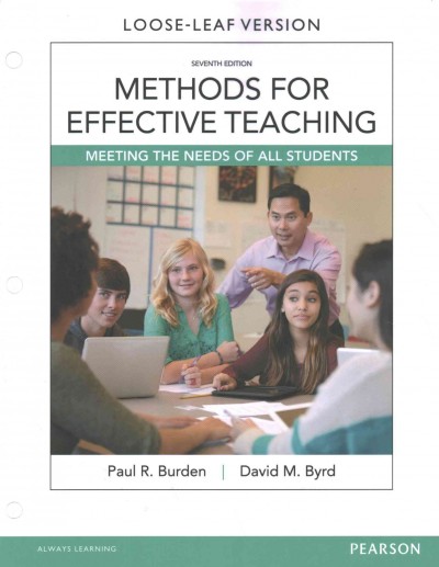 Methods for Effective Teaching with Enhanced Pearson Etext, Loose-Leaf  Version with Video Analysis Tool -- Access Card Package 7th ed.