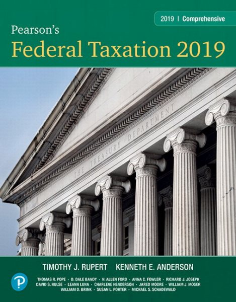Pearson's Federal Taxation 2019 Comprehensive Plus Mylab Accounting with  Pearson Etext -- Access Card Package 32nd ed.