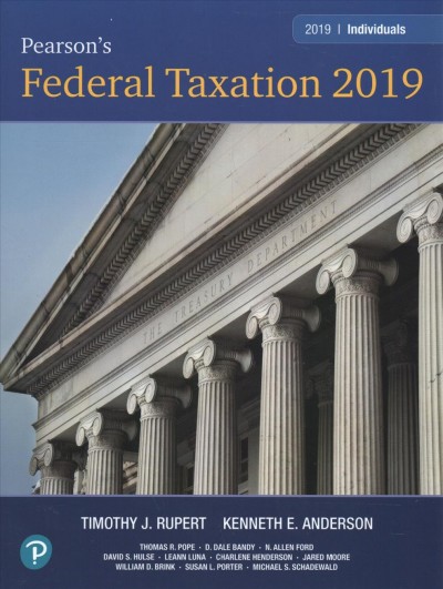 Pearson's Federal Taxation 2019 Individuals Plus Mylab Accounting with  Pearson Etext -- Access Card Package 32nd ed.