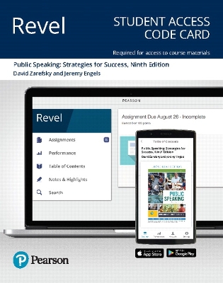 Revel for Public Speaking: Strategies for Success -- Access Card 9th edition