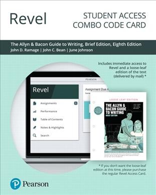 Revel for the Allyn & Bacon Guide to Writing -- Combo Access Card 8th ed.
